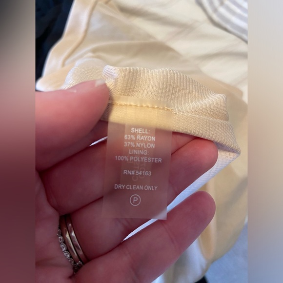 NWOT calvin klein womens size medium black mesh dress with nude underlay - Picture 2 of 6